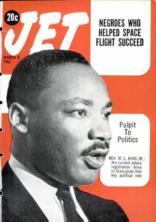 Image of MLK on the cover of Jet magazine